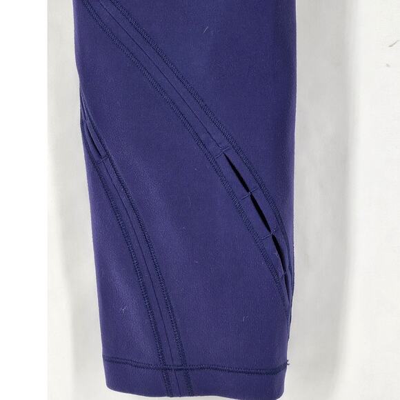LULULEMON ALIGN HI-RISE WOMEN'S LEGGINGS – SIZE 6 – PURPLE – OPEN SLIT DESIGN - Picture 5 of 11